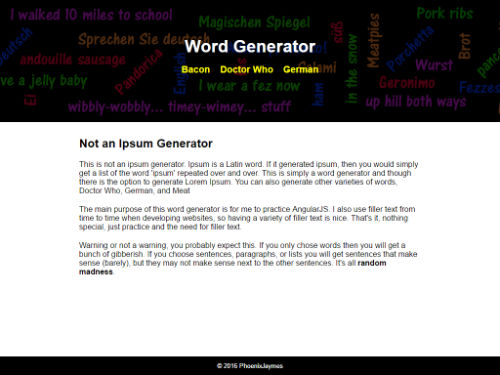 AngularJs - Words